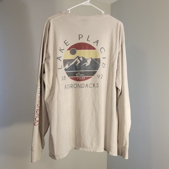 BLUE 84 BRAND MENS LAKE PLACID ADIRONDACKS 1892 LONG SLEEVE TSHIRT - Picture 4 of 8